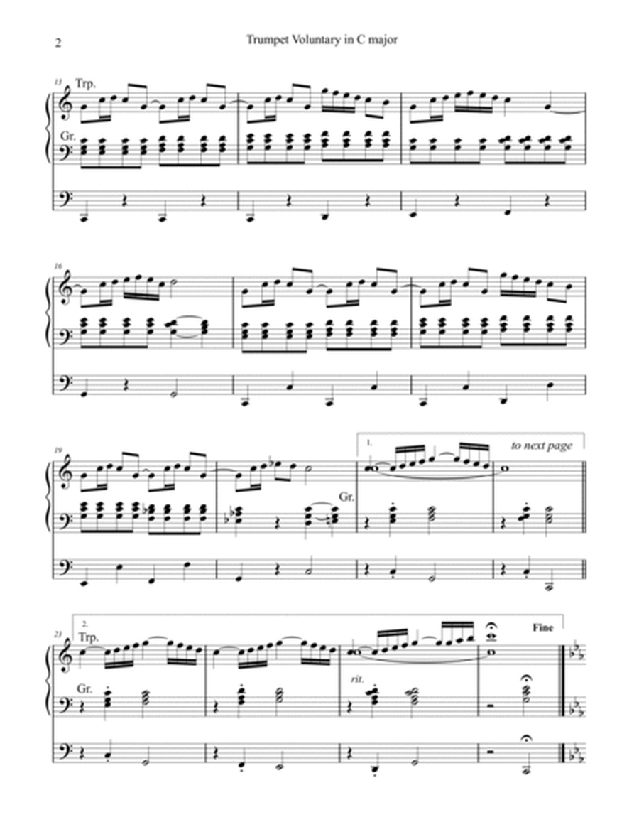 Trumpet Voluntary in C Major, organ work by Phil Lehenbauer image number null