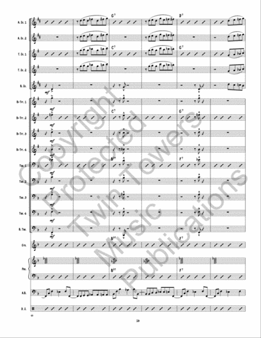 Back This Thang Up Jazz Ensemble scores gallery preview page 17