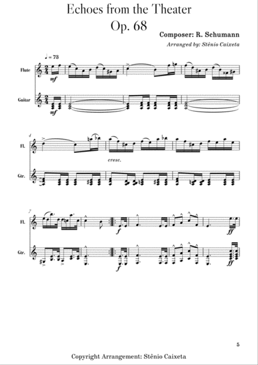 Echoes from the Theater - Op. 68 Flute Solo scores gallery preview page 5
