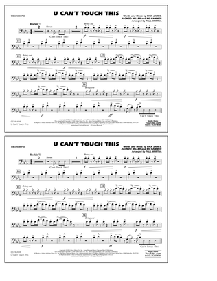 U Can't Touch This (arr. Paul Murtha) - Trombone