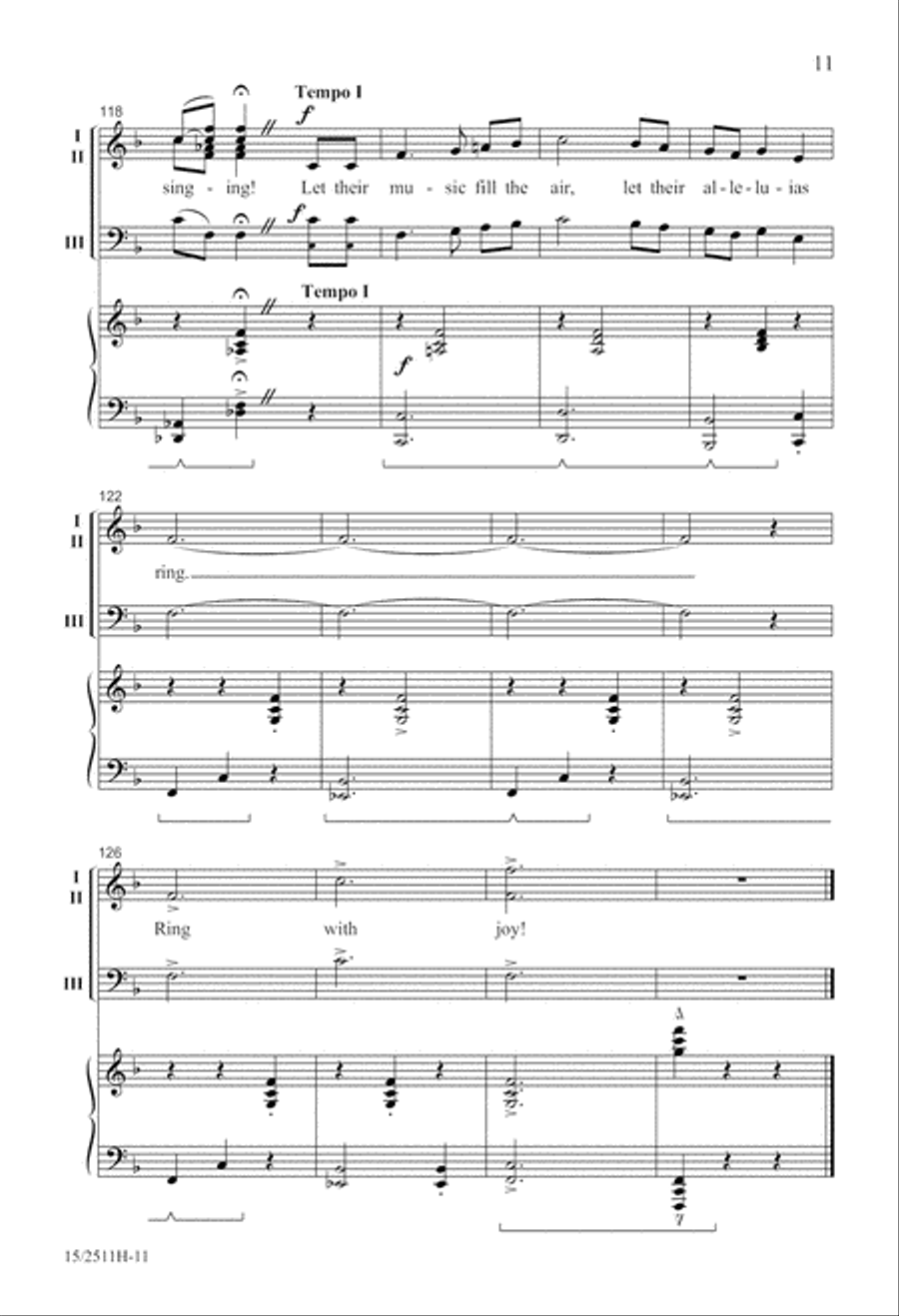 A Joyful Carol 3-Part scores gallery preview page 11