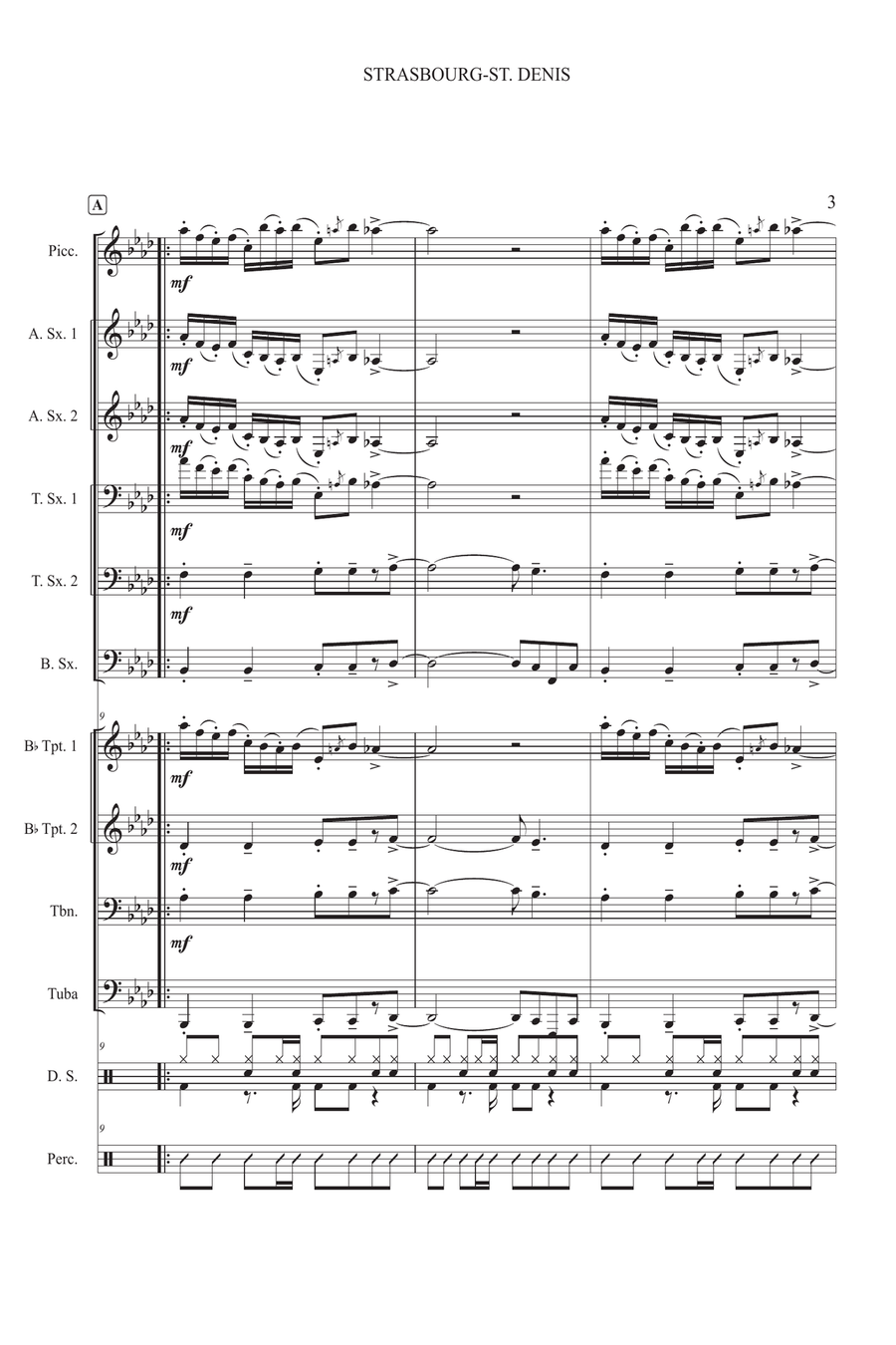 Strasbourg / St. Denis Large Ensemble scores gallery preview page 5