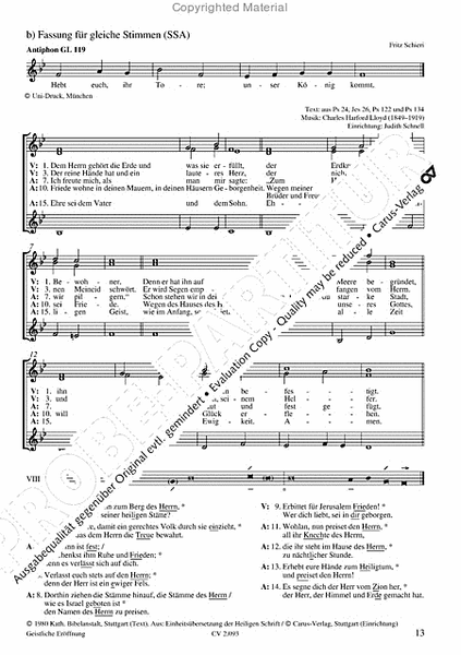 Chorbuch Pueri Cantores III