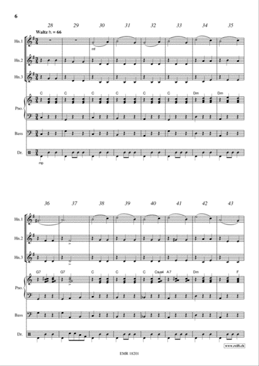 Frere Jacques Horn scores gallery preview page 6