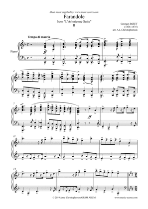Farandole from L'Arlesienne - Piano