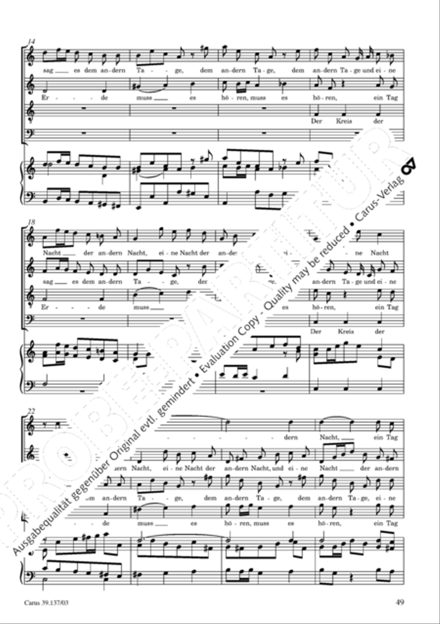 Die Tageszeiten 4-Part scores gallery preview page 50