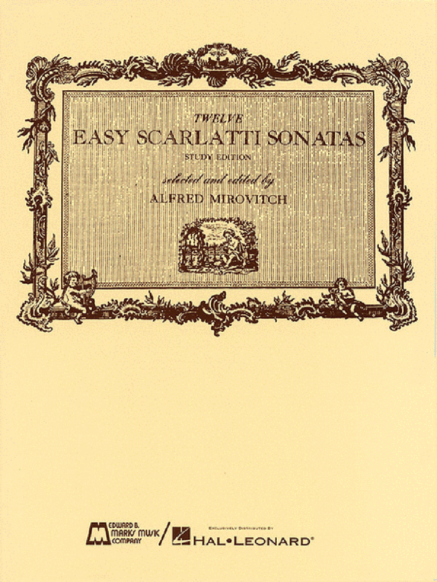 12 Easy Scarlatti Sonatas Piano Solo scores gallery preview page 1
