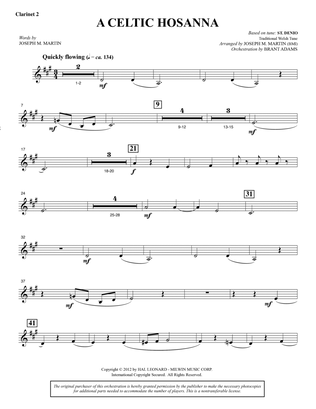 A Celtic Hosanna - Bb Clarinet 2