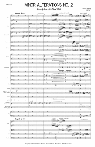 Minor Alterations No. 2 by David Lovrien Full Orchestra - Sheet Music