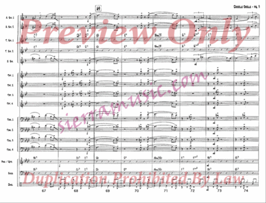 Doodle Oodle Jazz Ensemble scores gallery preview page 10