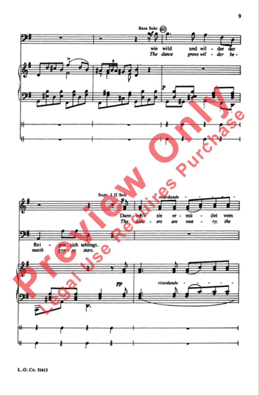 Zigeunerleben Choir scores gallery preview page 24