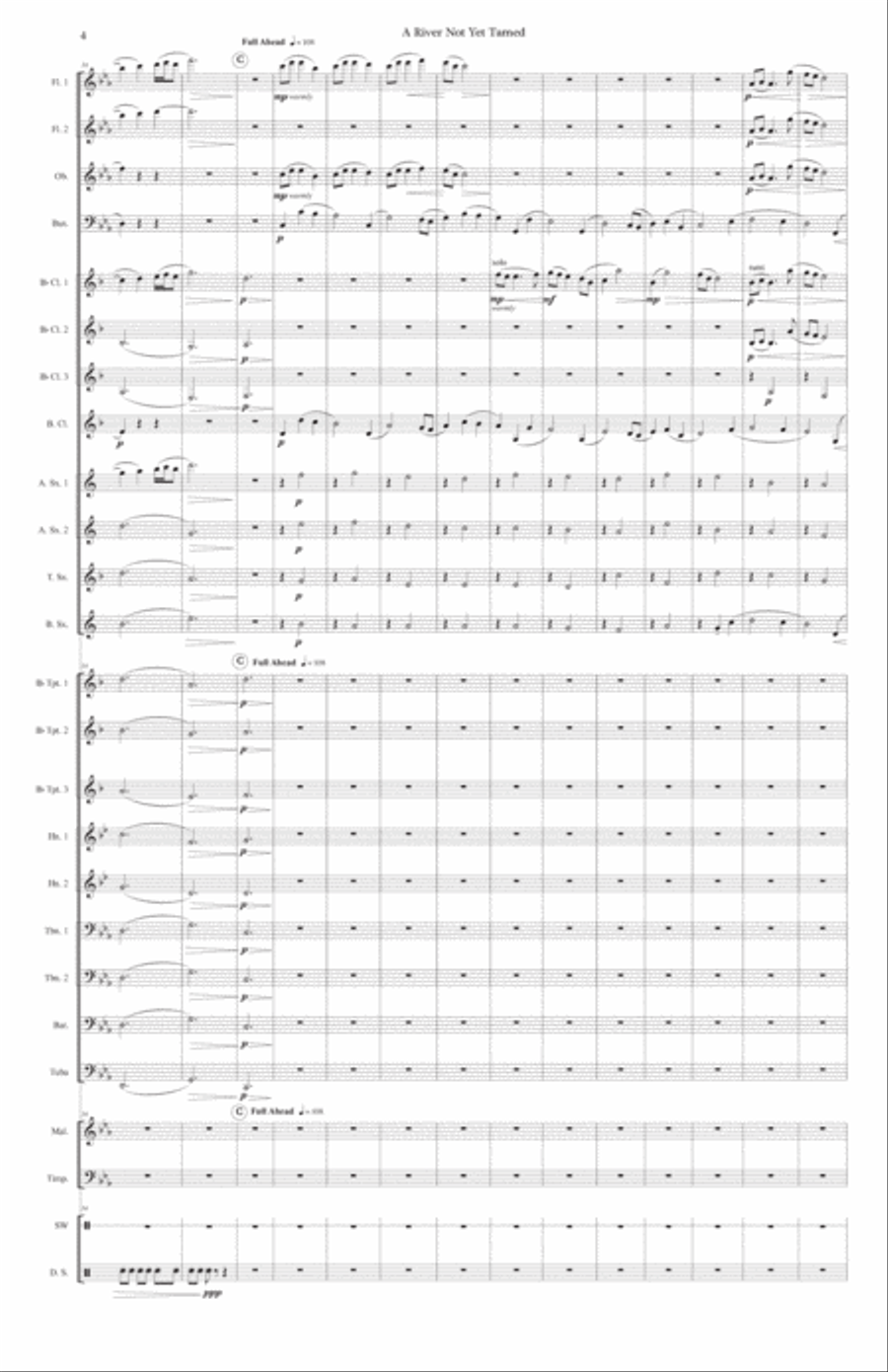 A River Not Yet Tamed Concert Band scores gallery preview page 6