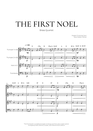 The First Noel (Brass Quartet) - Christmas Carol
