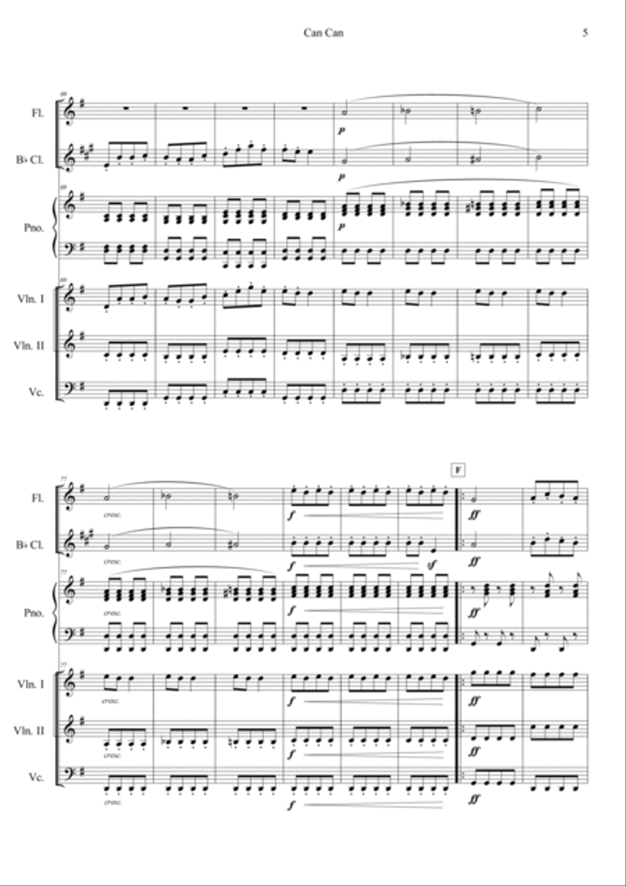 Can Can (from Orpheus in the Underworld) Orchestra scores gallery preview page 5