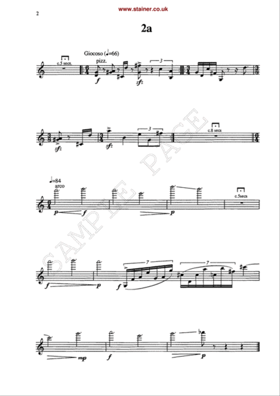 Three Buoys for Violin, Viola and Piano Violin scores gallery preview page 4