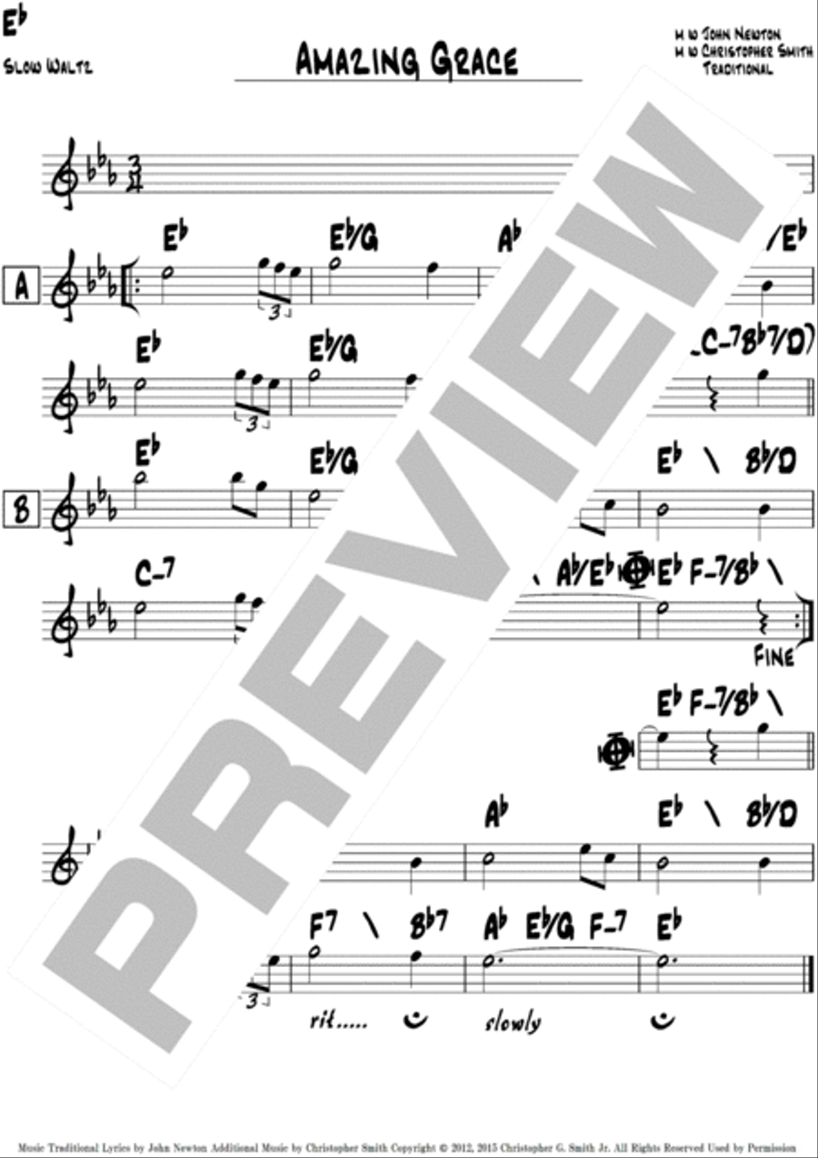 Amazing Grace Amazing Grace Piano scores gallery preview page 3