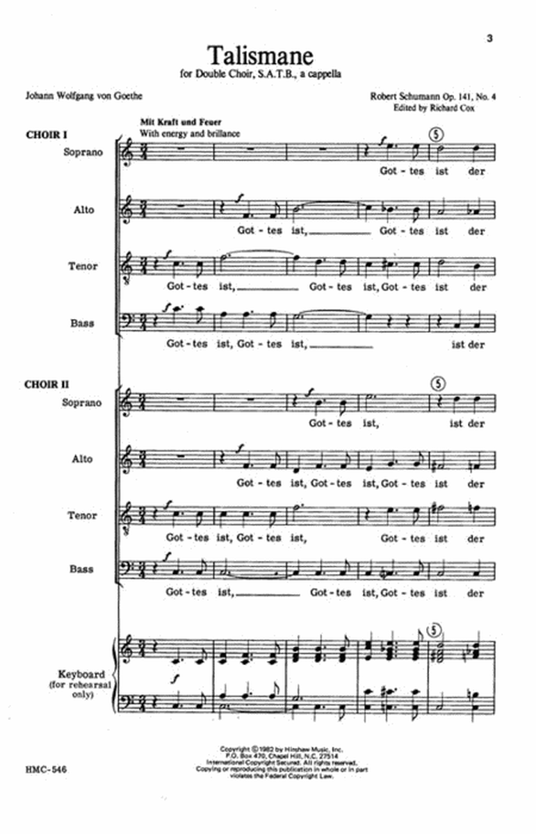 Talismane Op 141, No. 4