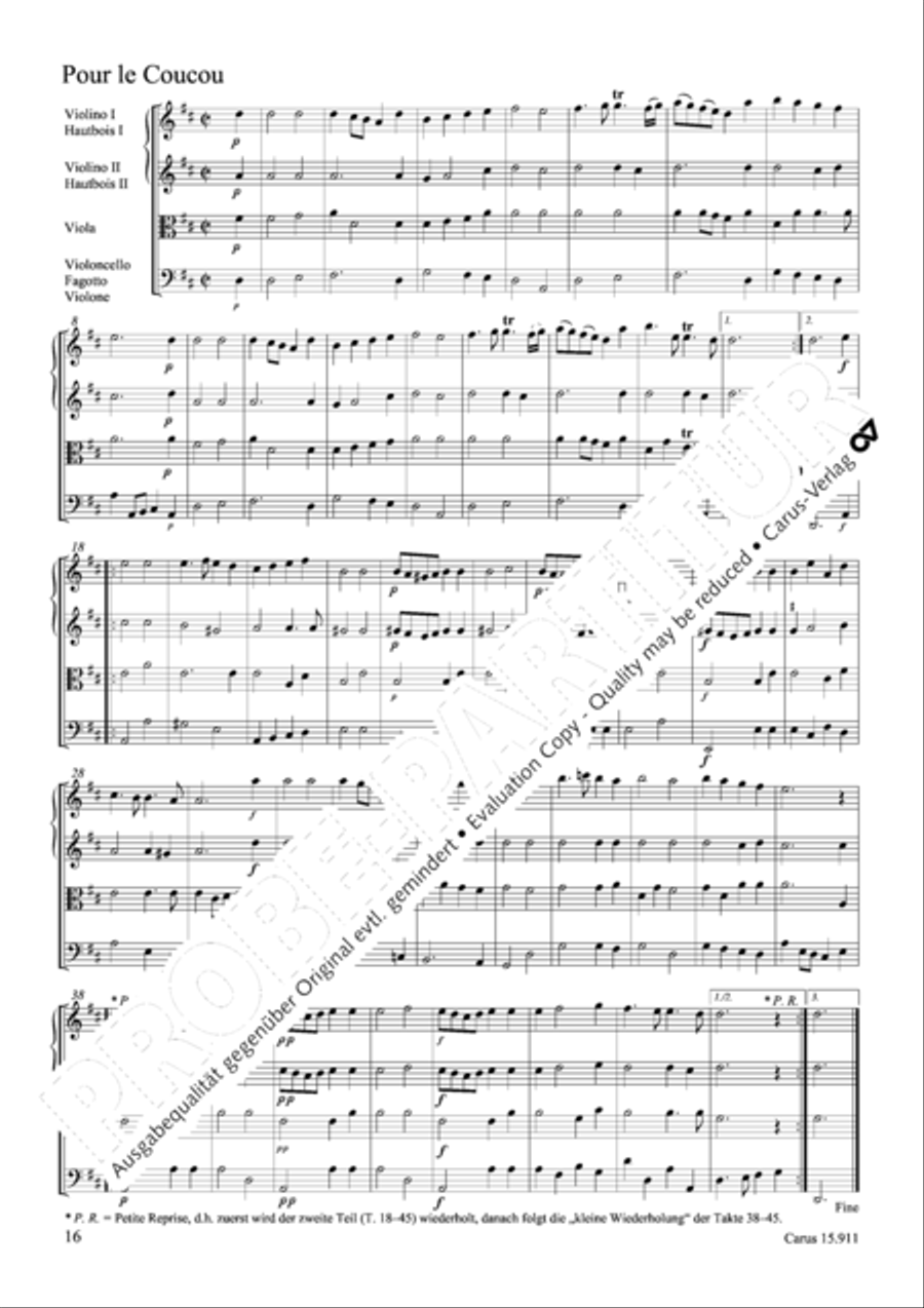 Ouverture in d Oboe scores gallery preview page 17