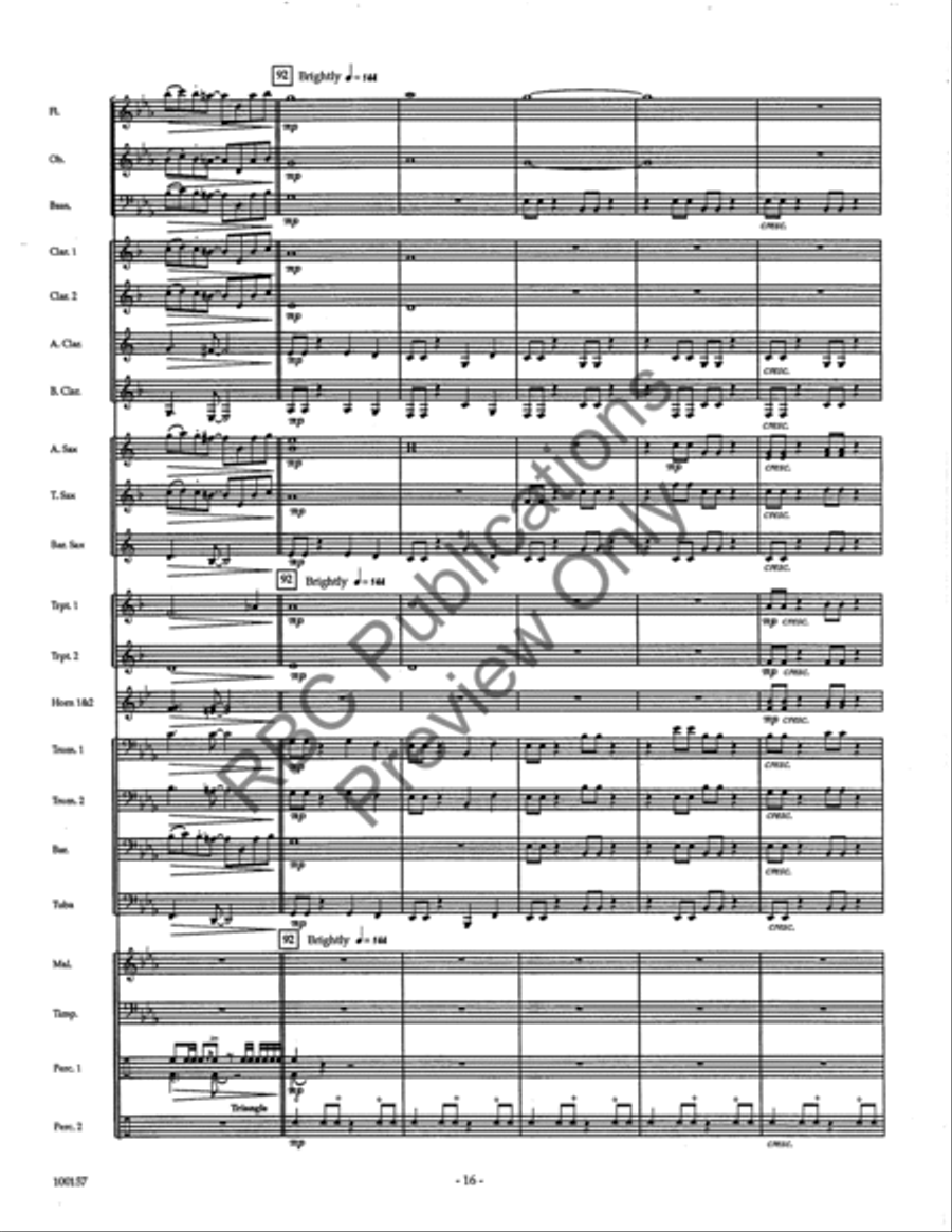 Dakota Morn (Score) Concert Band scores gallery preview page 18
