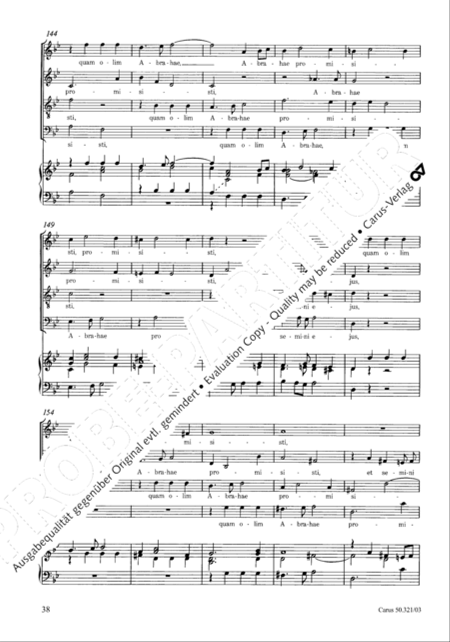 Requiem in C minor 4-Part scores gallery preview page 45