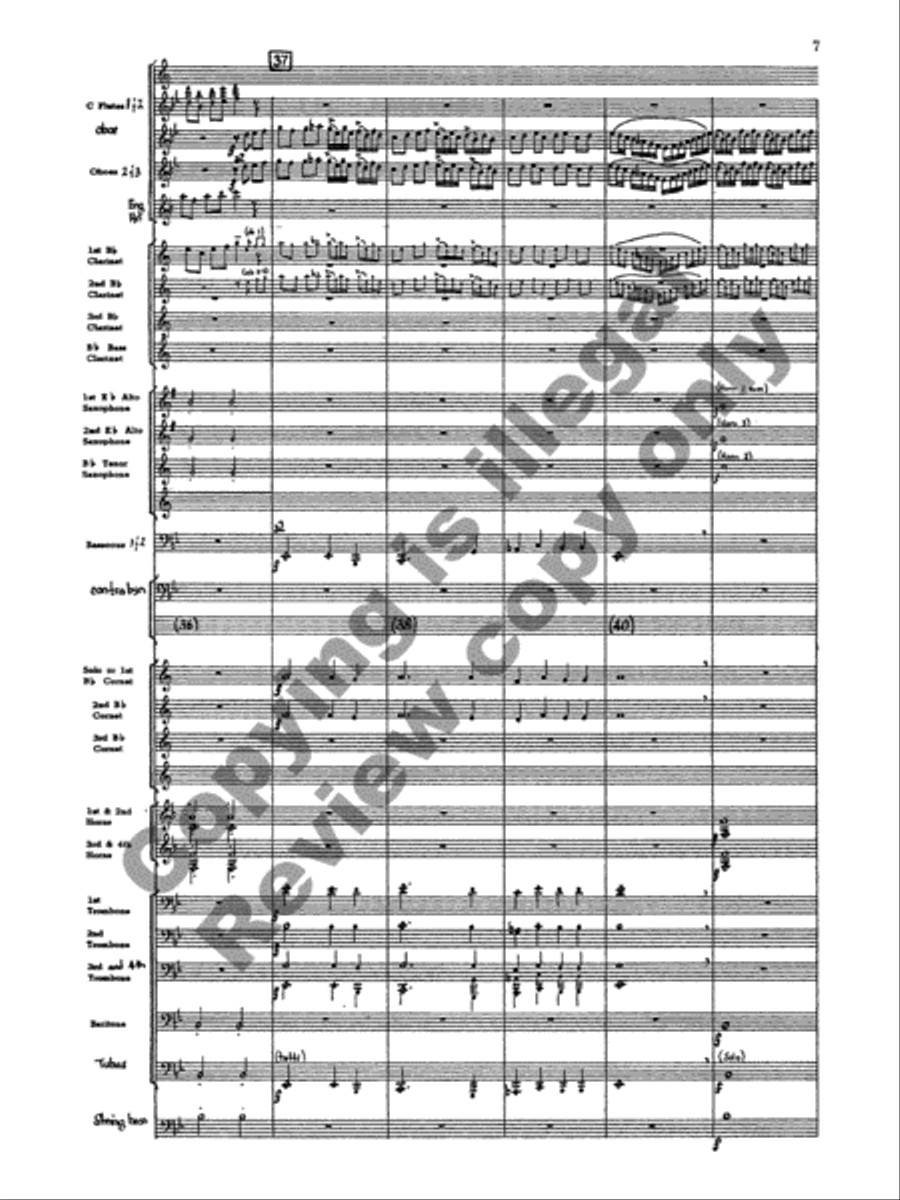 Ballo del granduca Concert Band scores gallery preview page 10