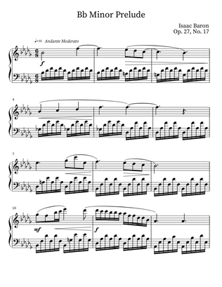 Prelude in Bb Minor Op. 27, No. 17