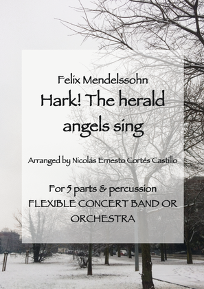 Book cover for Hark! The Herald Angels Sing - Flexible Ensemble (5 parts & percussion)