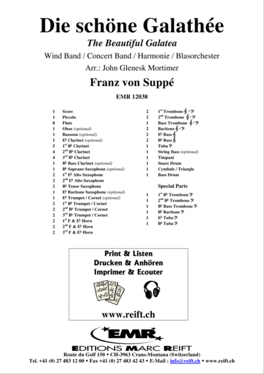Die schone Galathee Die schone Galathee Concert Band scores gallery preview page 2