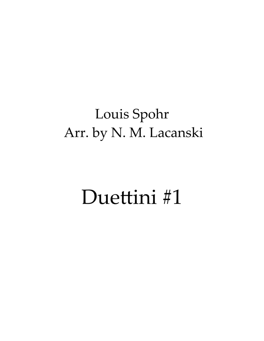 Duettini #1 Allegro Op. 127 Piano scores gallery preview page 1