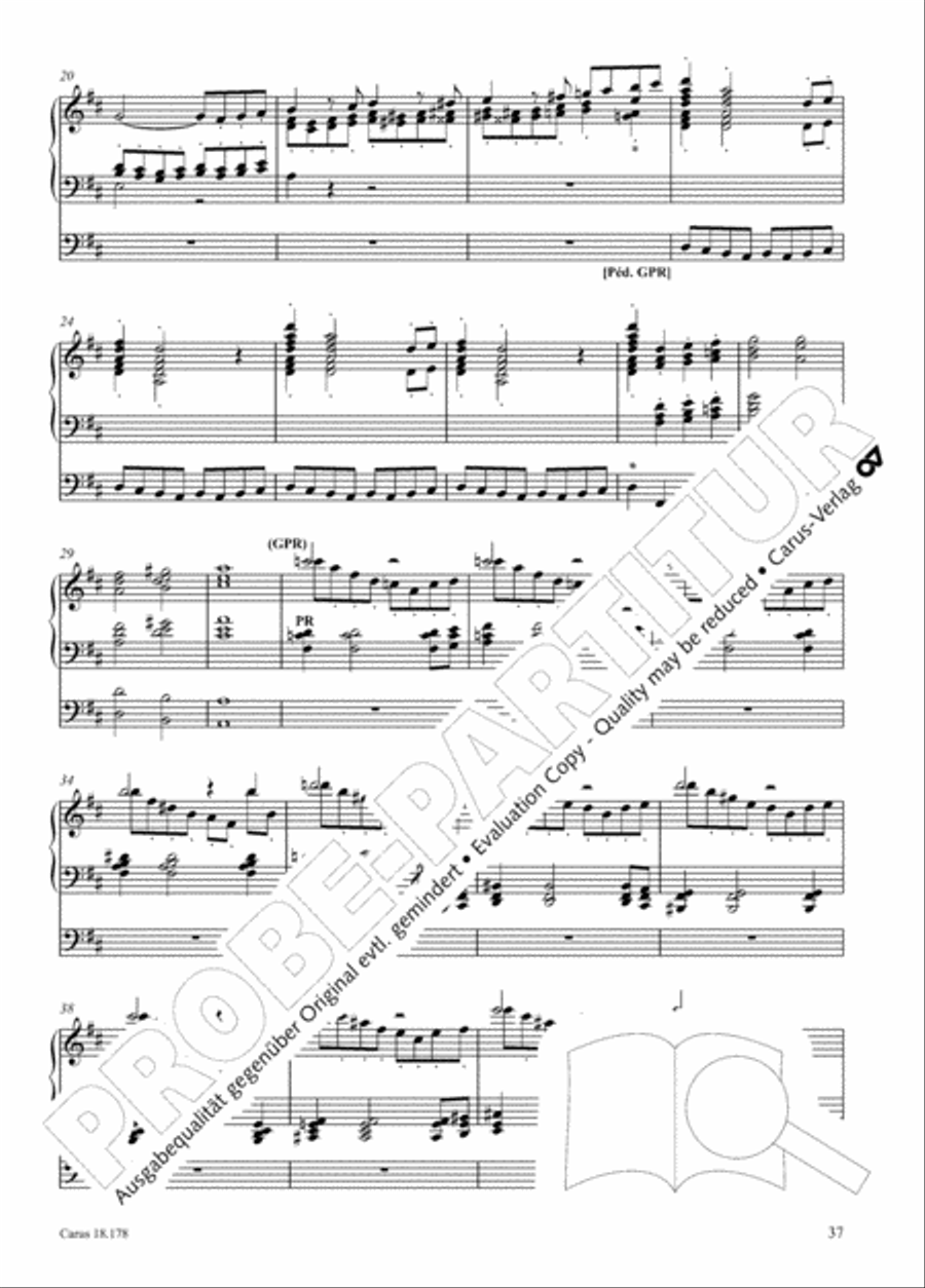 Symphonie No. II pour Orgue Organ scores gallery preview page 52