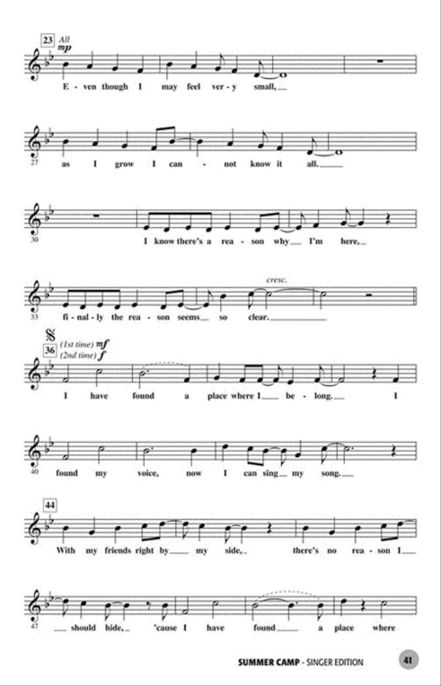 Summer Camp Choir scores gallery preview page 7