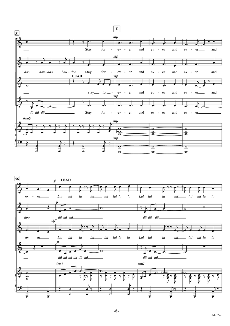 Can't Get You Out Of My Head SSAA scores gallery preview page 6