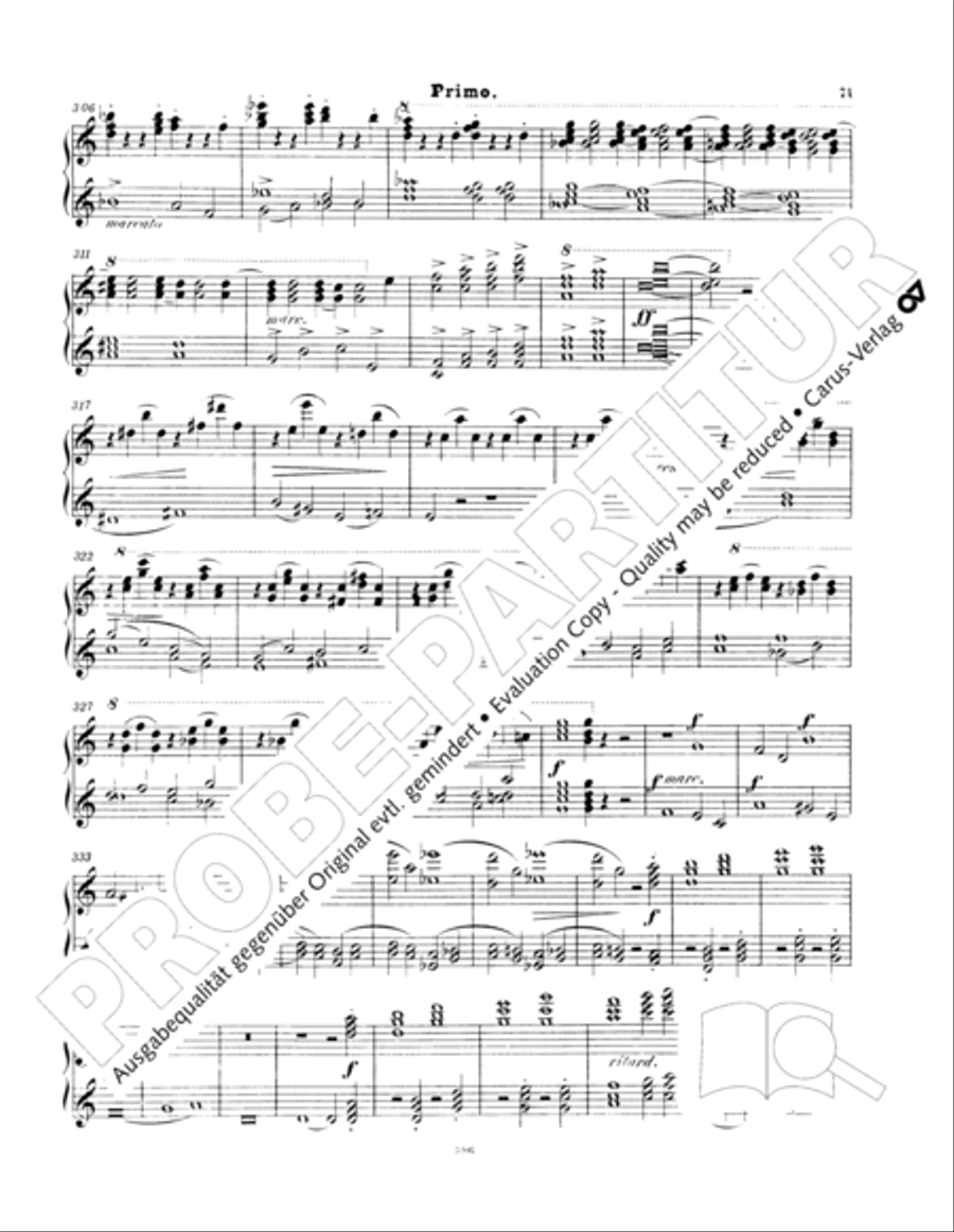 Ein Deutsches Requiem (German Requiem) Piano Duet scores gallery preview page 80