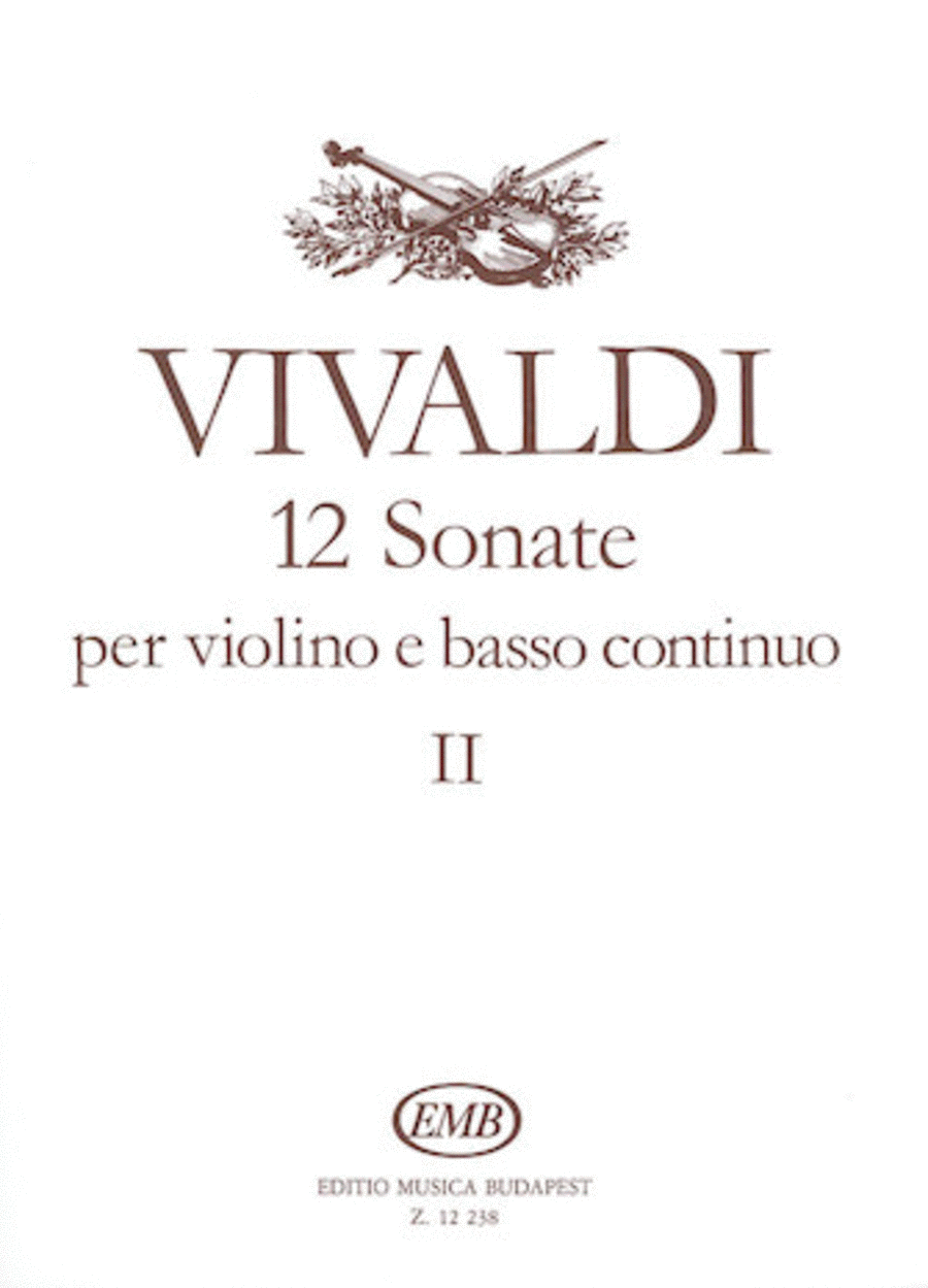 12 Sonatas for Violin and Basso Continuo - Volume 2