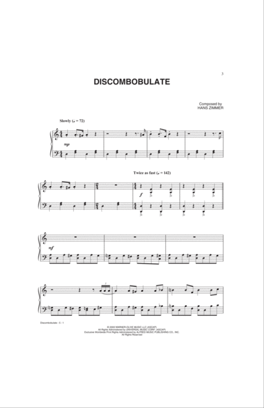 Sherlock Holmes -- Sheet Music Selections from the Warner Bros. Pictures Soundtracks Piano Solo scores gallery preview page 4