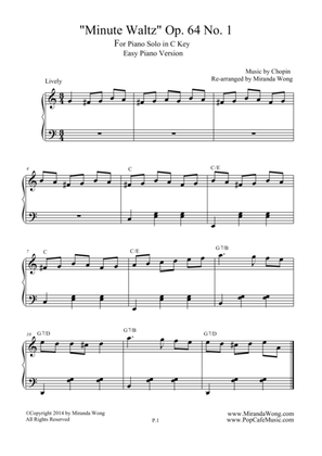 Minute Waltz in C Key Op.64 No.1 - Piano Solo