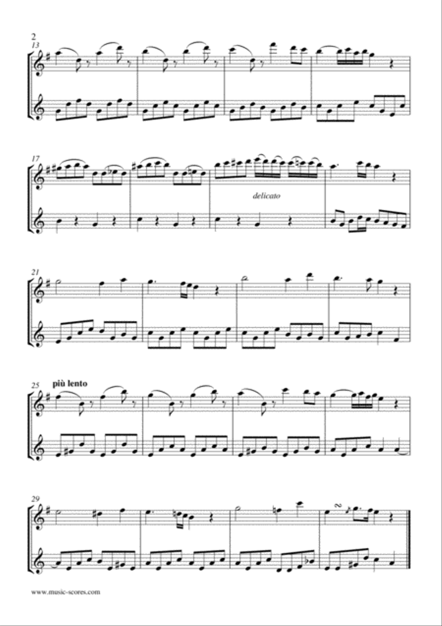 3 Early Pieces - No.3: Alto and Tenor Sax Duet Woodwind Duet scores gallery preview page 2