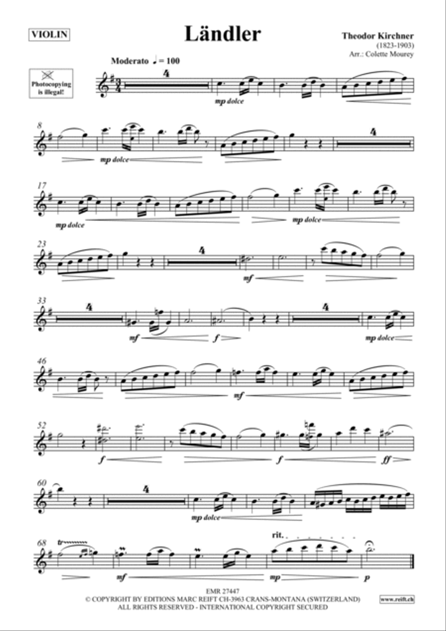 Landler Landler Violin scores gallery preview page 2