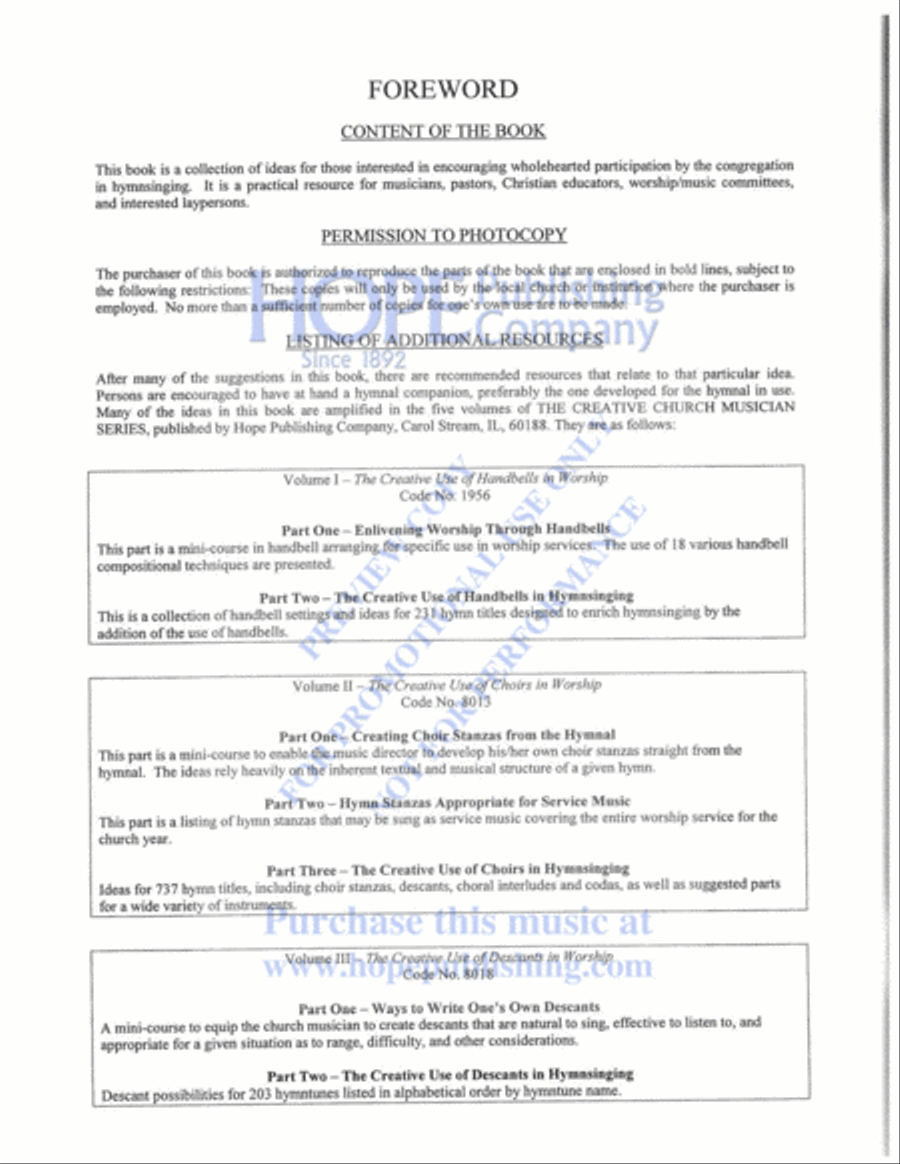 100+ Ways to Improve Hymnsinging Collection / Songbook scores gallery preview page 5