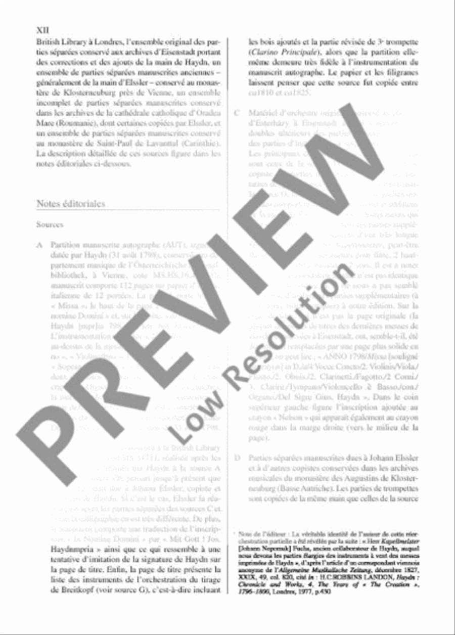 Missa in Angustiis D minor 4-Part scores gallery preview page 13