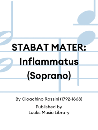 Book cover for STABAT MATER: Inflammatus (Soprano)
