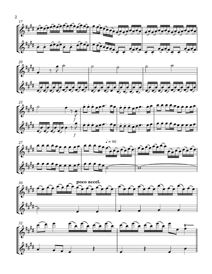 The Four Seasons (Spring): Flute Duet Flute Duet scores gallery preview page 2