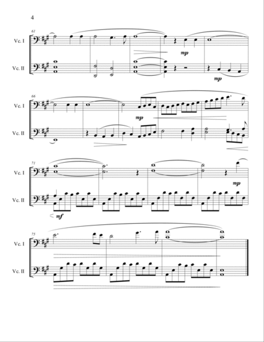 It Is Well With My Soul for Cello Duet String Duet scores gallery preview page 5