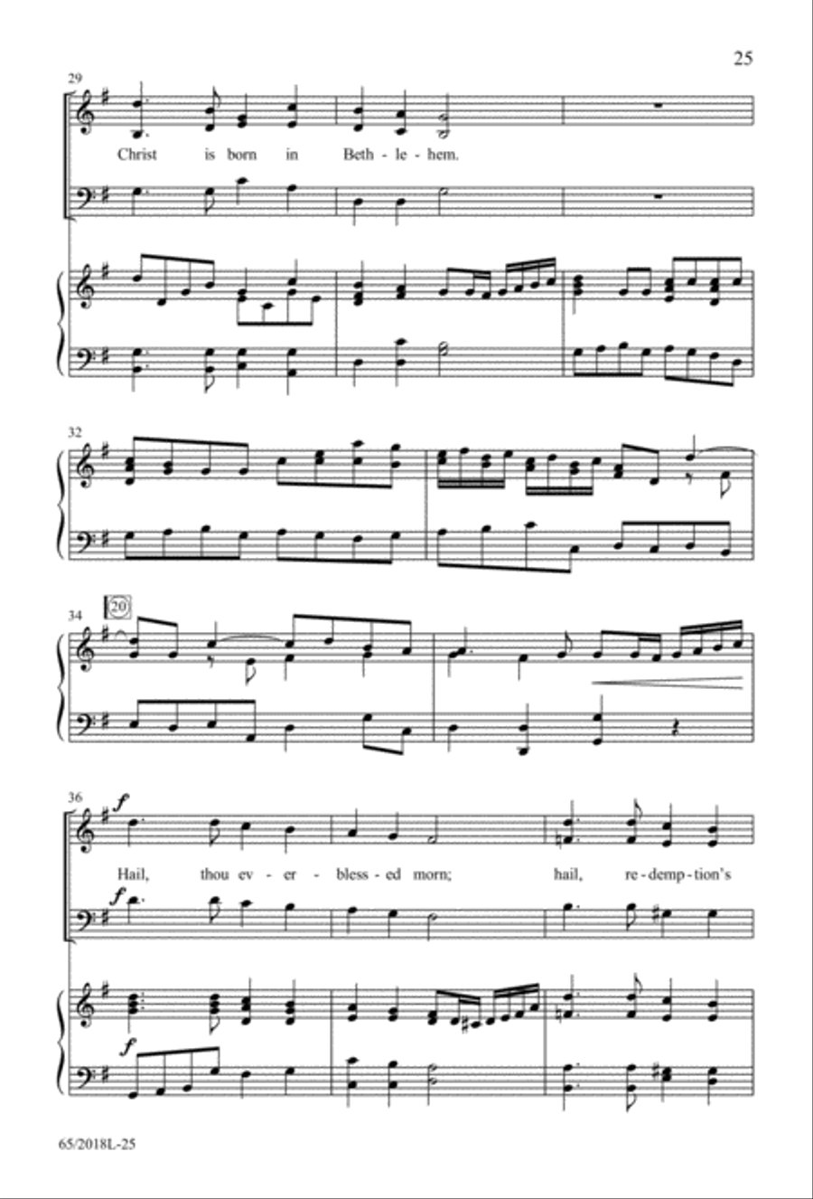A Ceremony of Lessons and Carols 3-Part scores gallery preview page 26