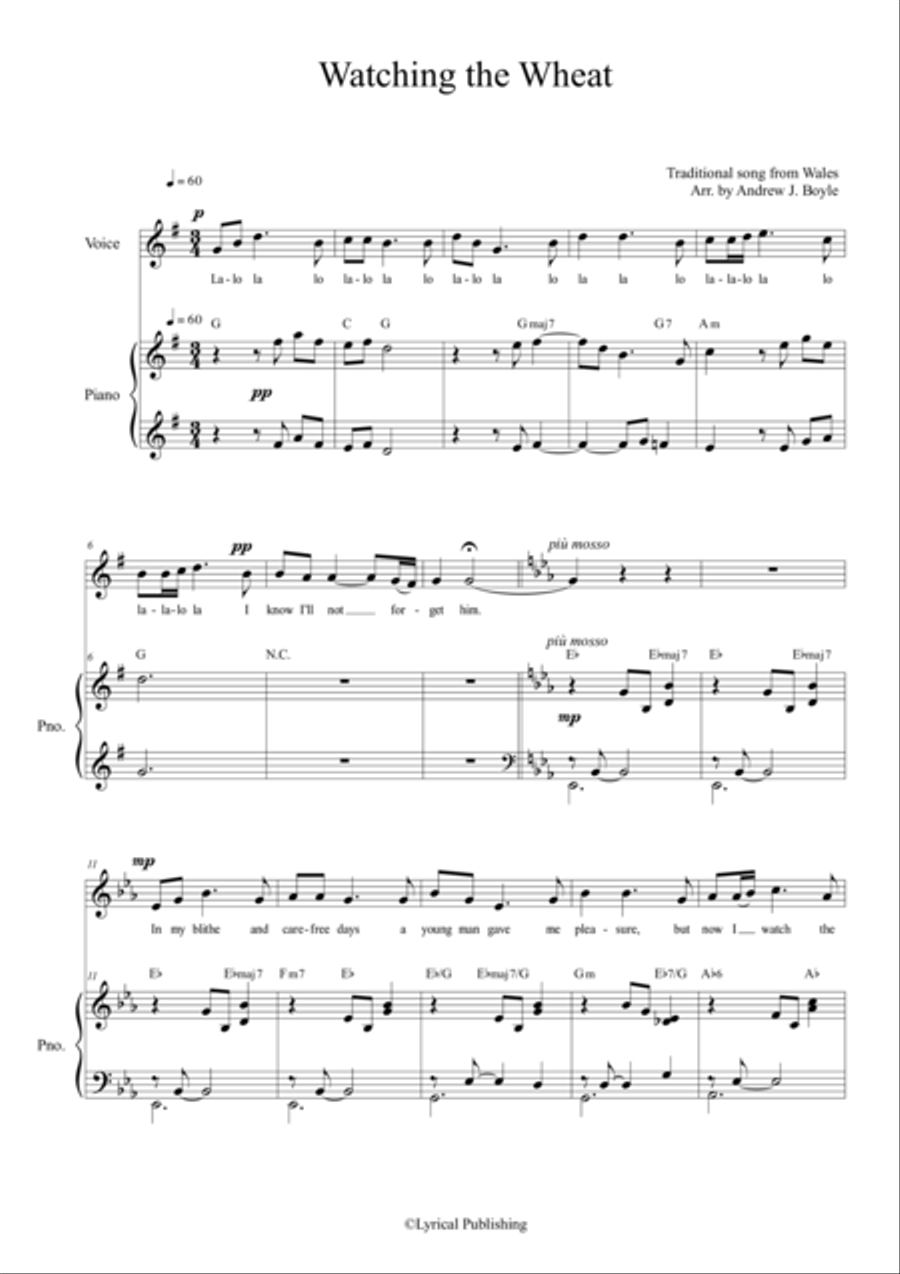 Watching the Wheat Watching the Wheat Voice scores gallery preview page 3