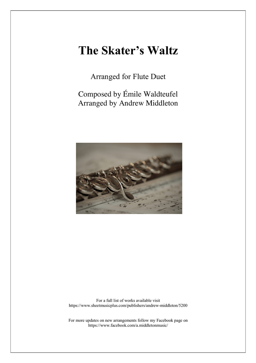 The Skaters Waltz arranged for Flute and Piano Flute scores gallery preview page 1