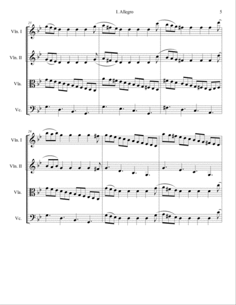 String Quartet No. 1 String Quartet scores gallery preview page 6