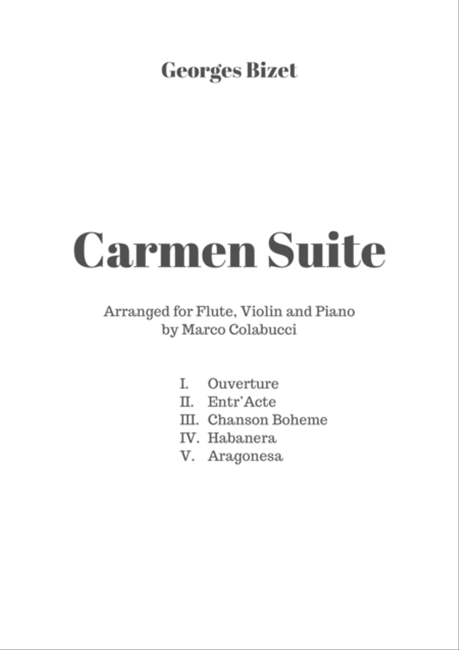 Bizet Carmen Suite Bizet Carmen Suite Small Ensemble scores gallery preview page 2