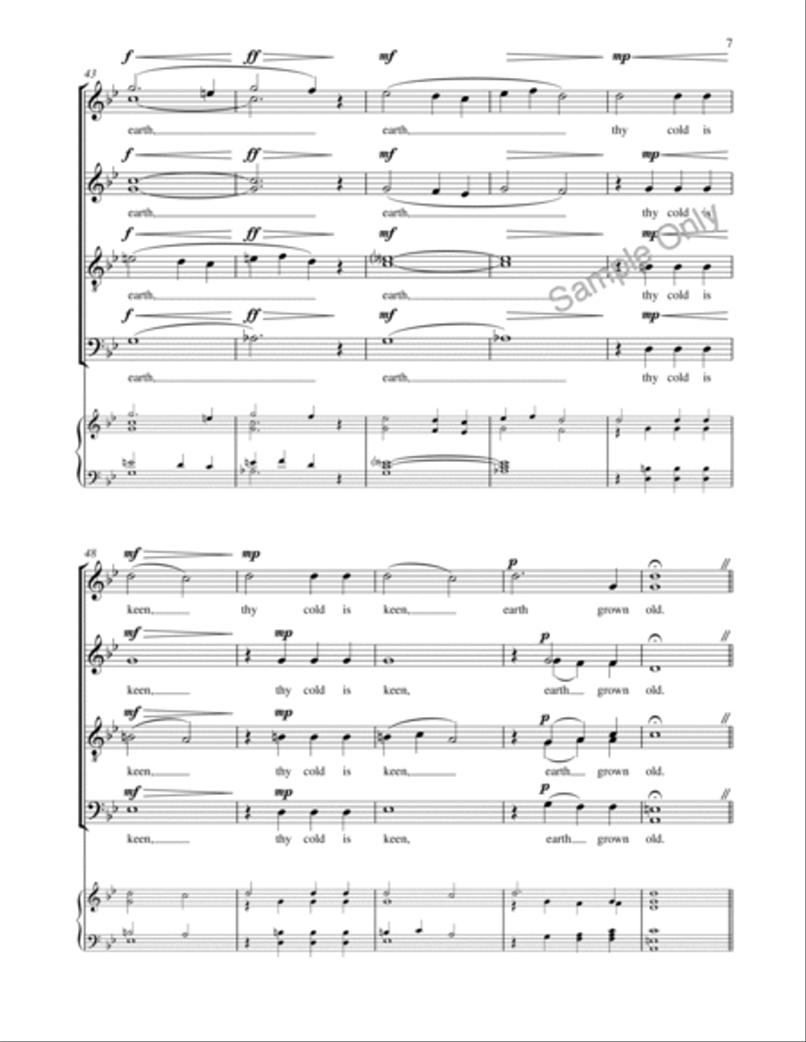 Earth Grown Old Earth Grown Old 4-Part scores gallery preview page 7