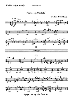 Pentecost Cantata (Downloadable String Parts)